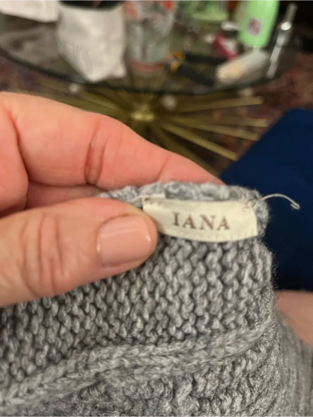 a.n.a Gray Cable Knit Scarf